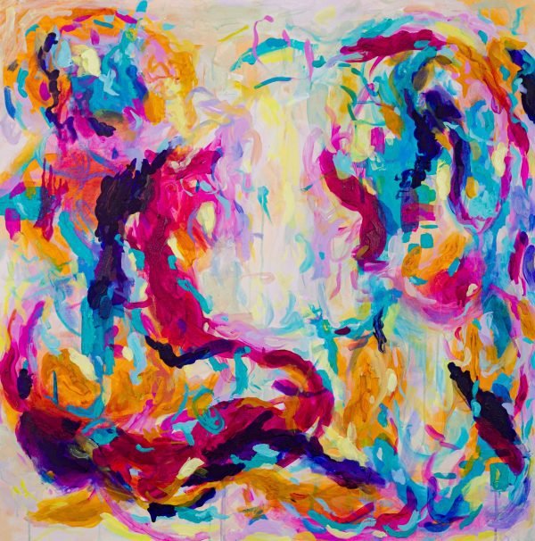 abstract acrylic painting
