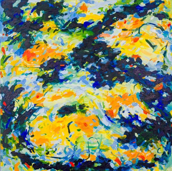 abstract acrylic painting