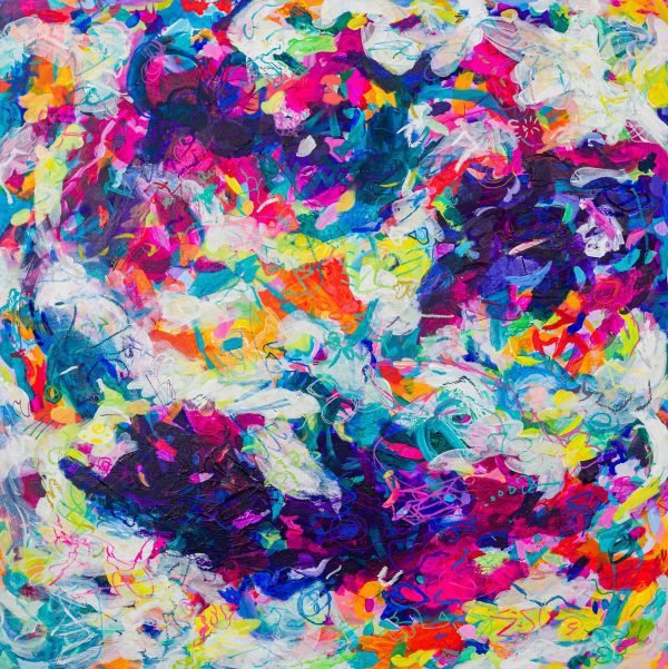 abstract acrylic painting
