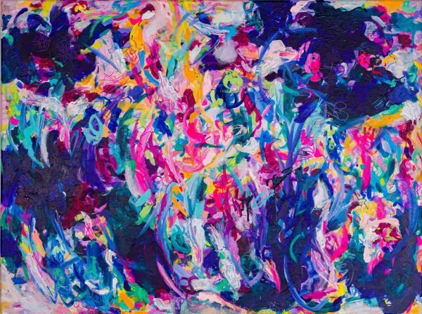 abstract acrylic painting
